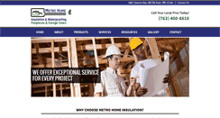 Desktop Screenshot of metrohomeinsulate.com